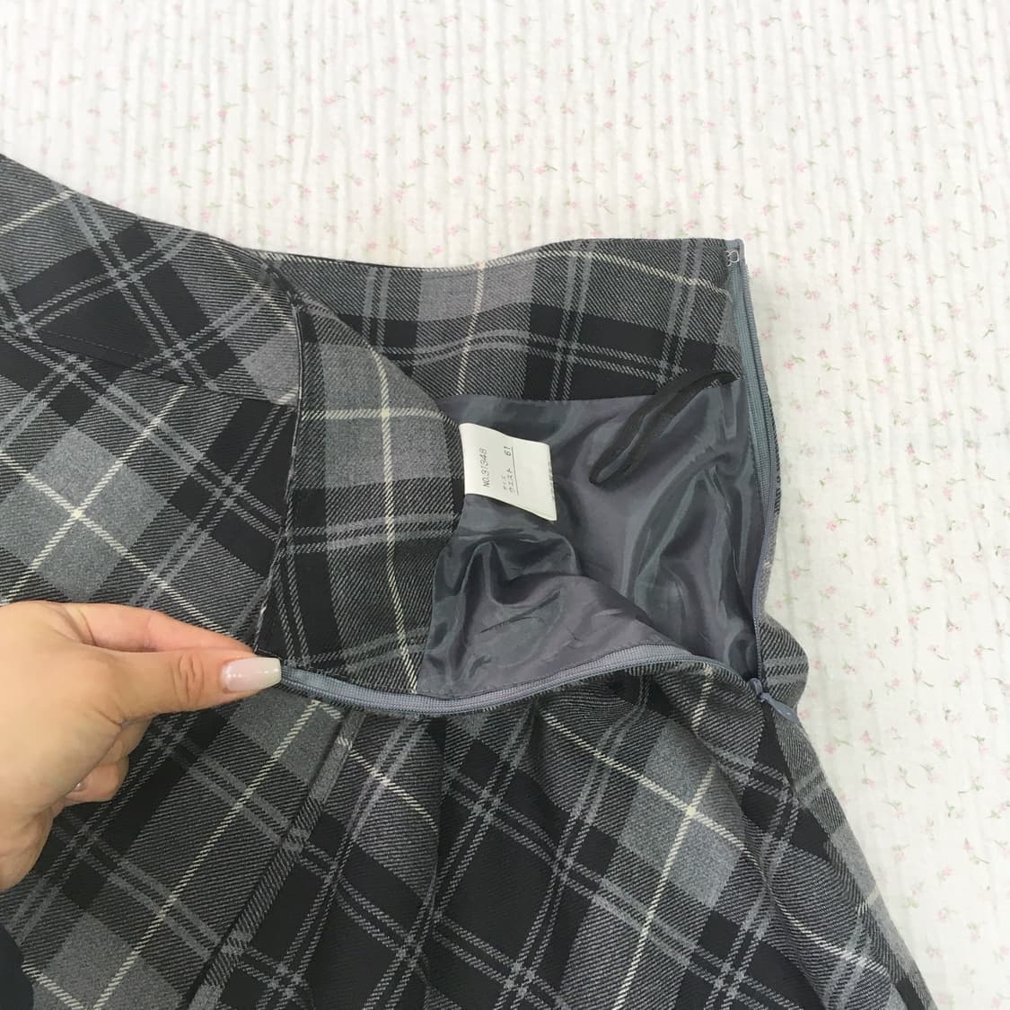 JPN/ 레이어드스터트 모리룩스커트 체크스커트 체크플레어스커트 상품이미지5