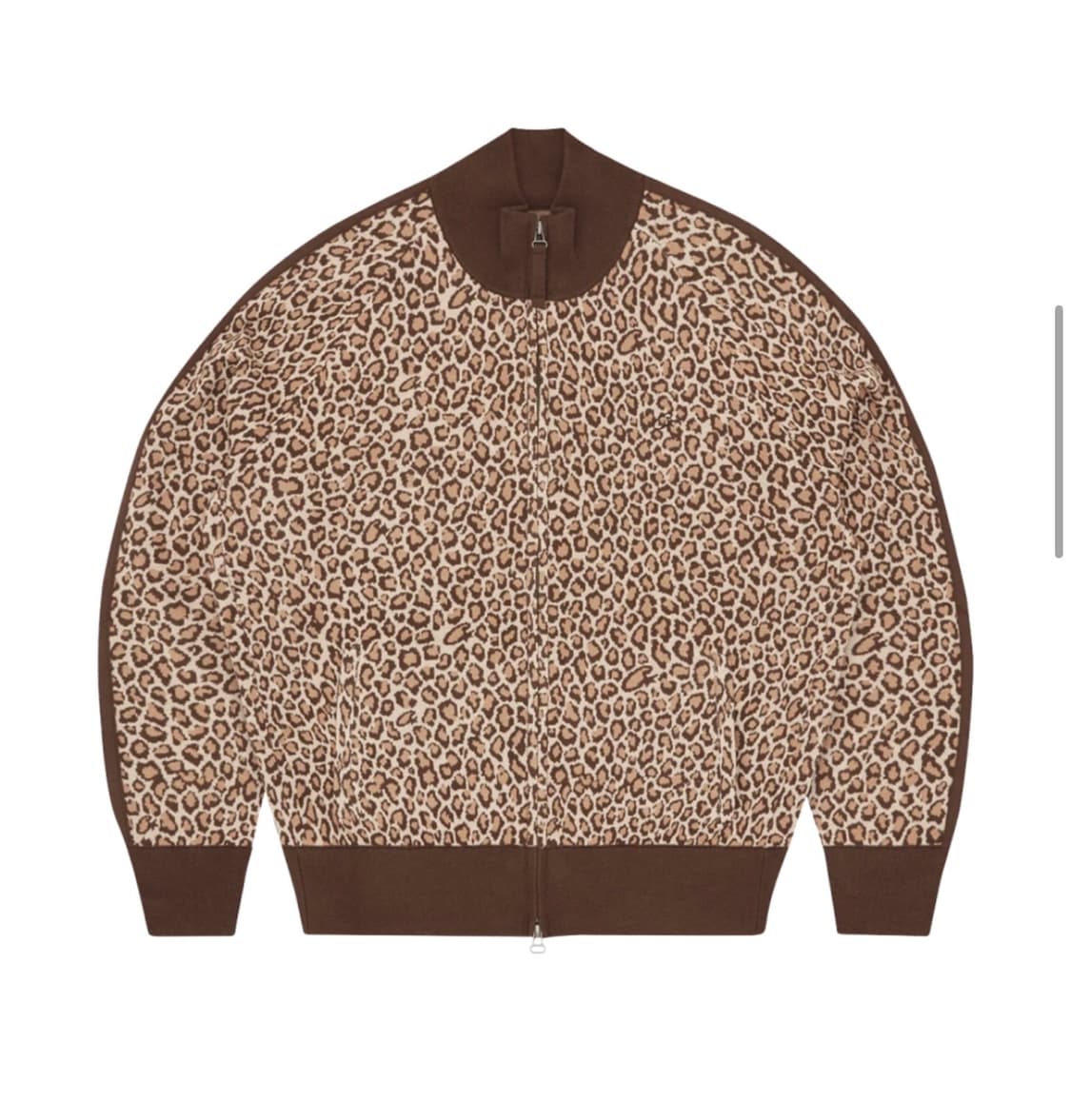 코르테이즈 vvs 레오파드 자카드 니트집업 상품이미지1