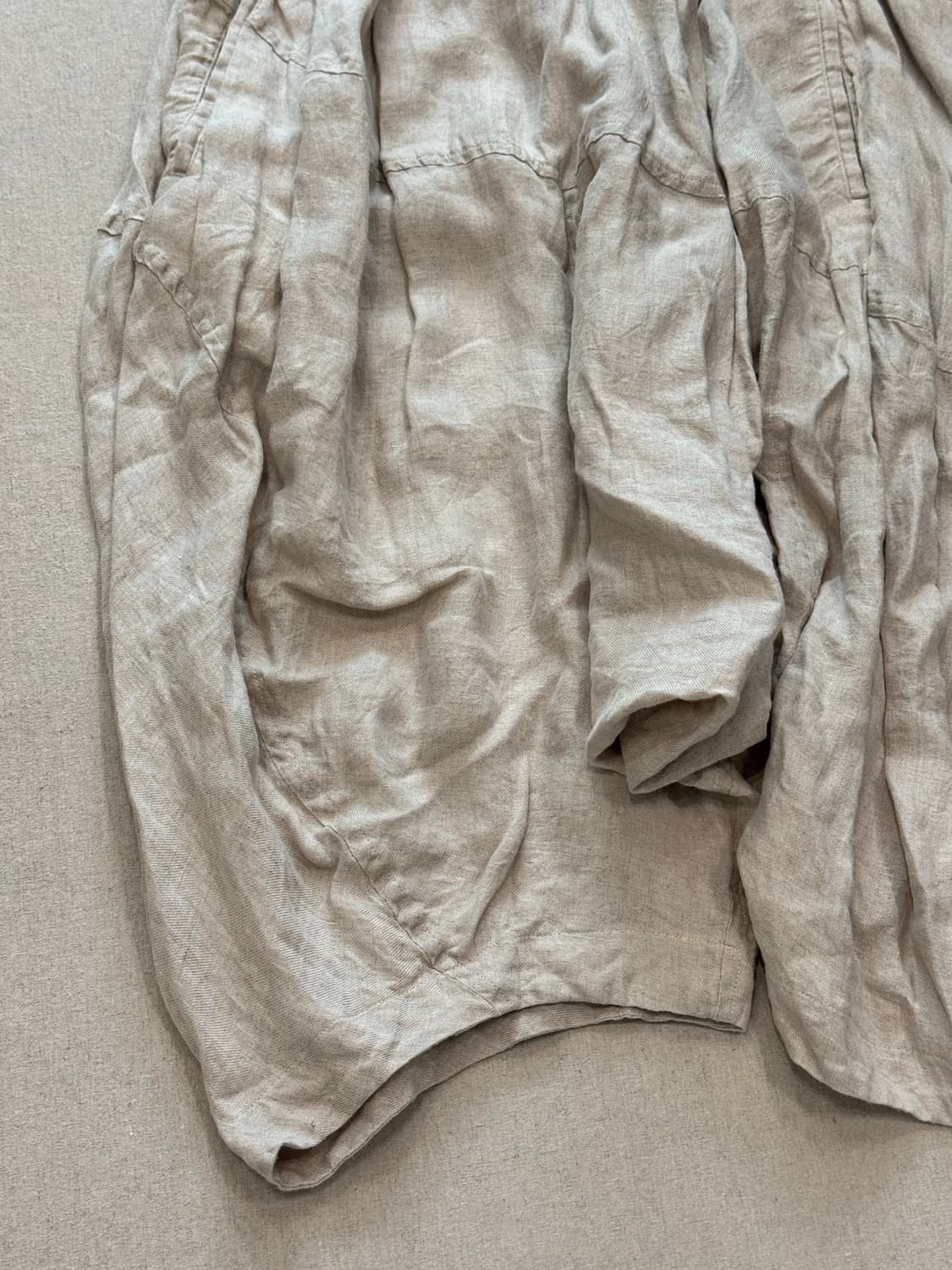 꼼데가르송 꼼꼼 13ss 린넨 비대칭 디컨스트럭티드 스커트 팬츠 상품이미지2