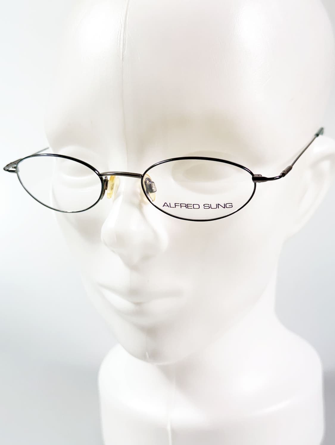 90s ALFRED SUNG 슬림 오벌 메탈 프레임 빈티지 안경 상품이미지8