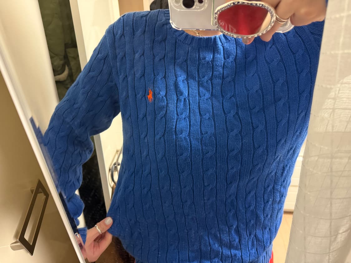 폴로 블루니트 남녀공용95 상품이미지3