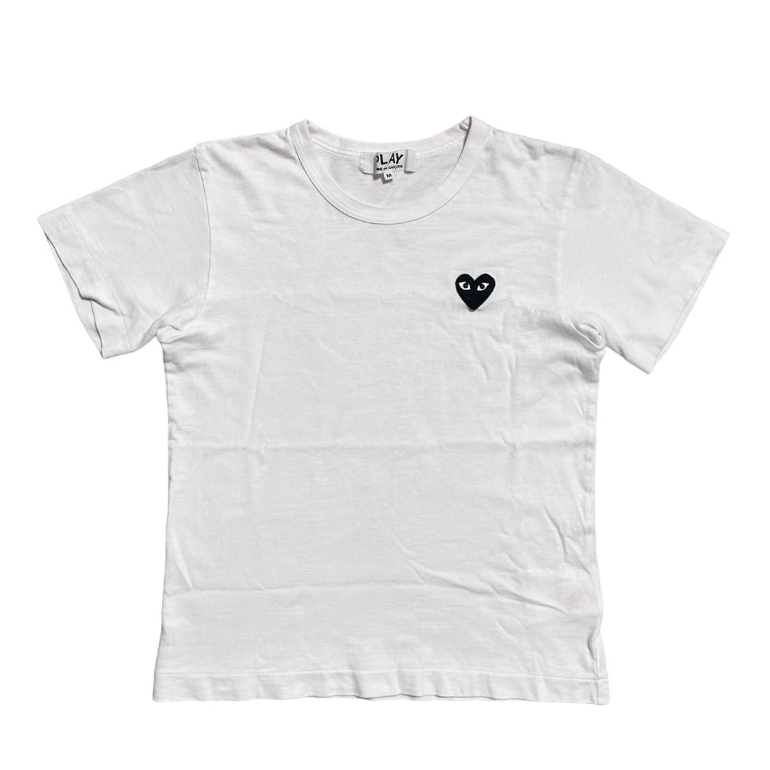 꼼데가르송 우먼스 화이트 반팔(M) 상품이미지1