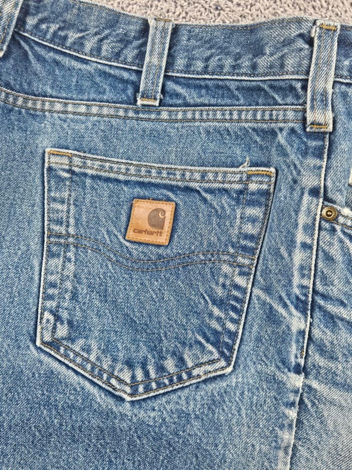 칼하트 워싱 데님 워크 팬츠 ( 34X30 ) / 11335 상품이미지8
