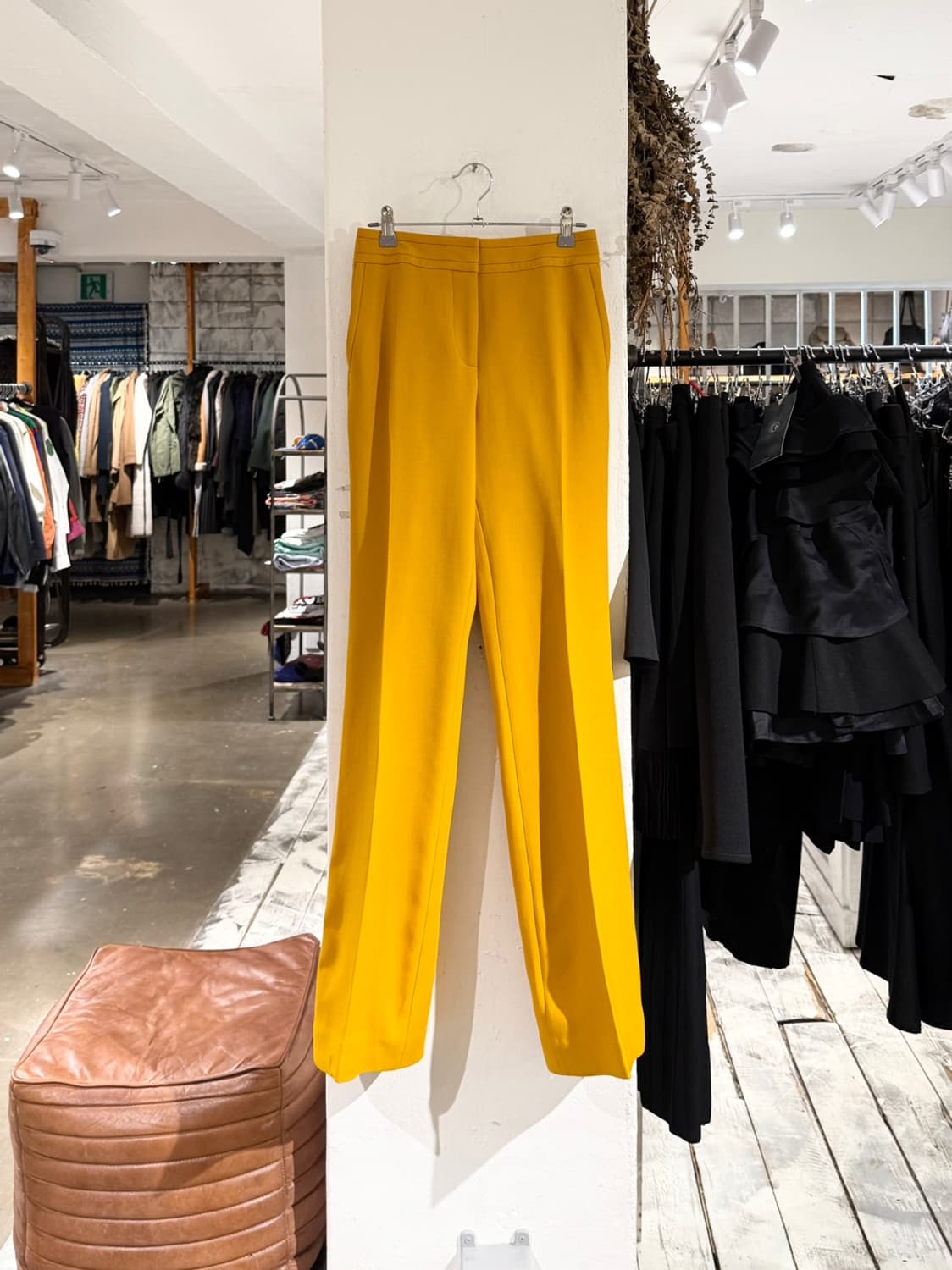 보테가베네타 머스타드 옐로우 버진 울 트라우저 상품이미지1