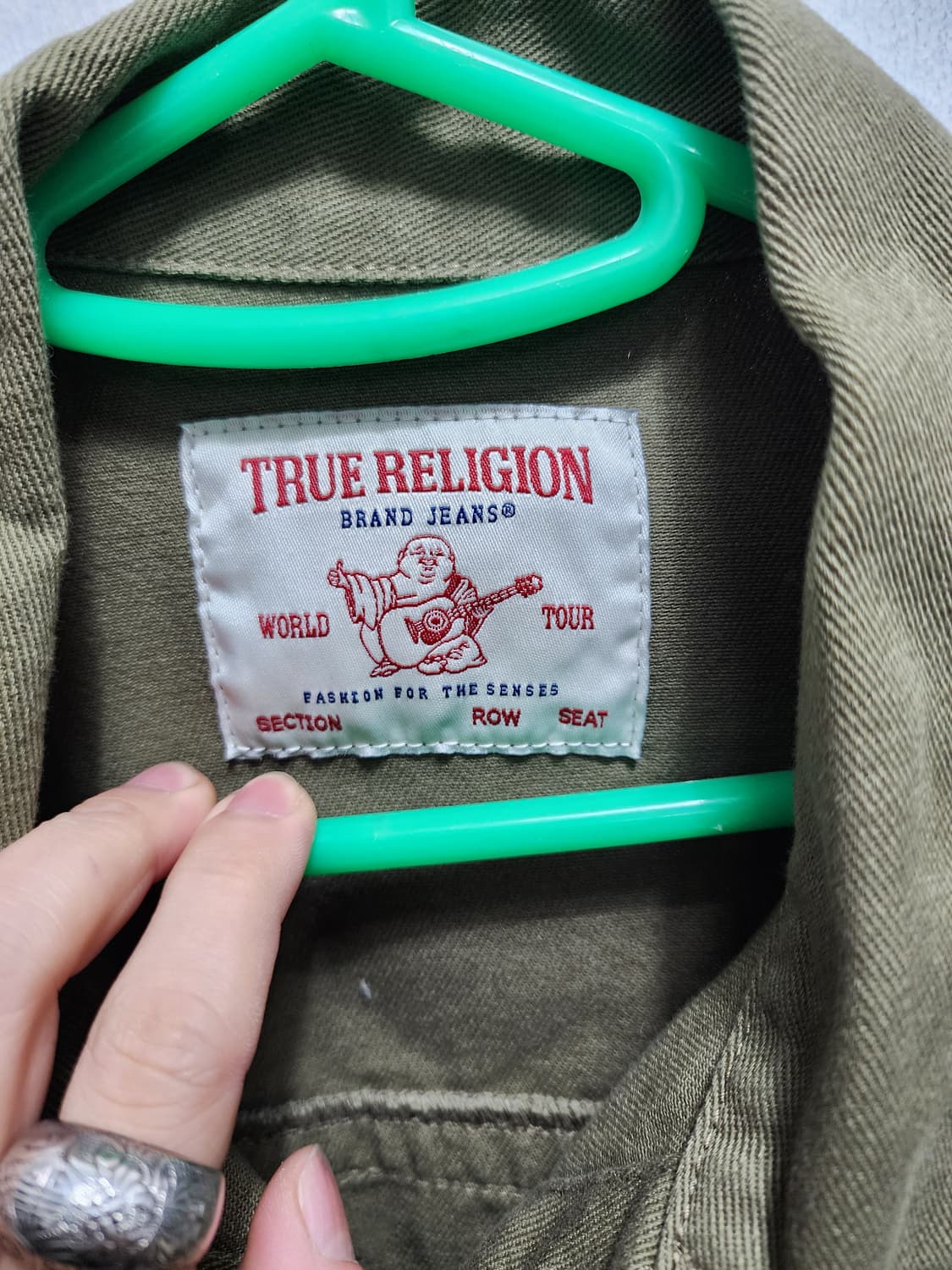 22s 트루릴리젼 퀄팅 카키 자켓 상품이미지4