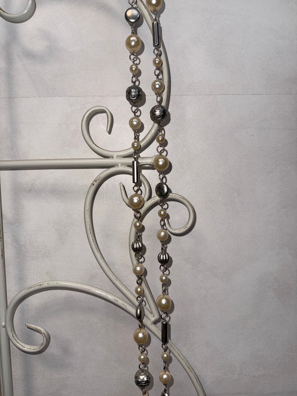 Oriental bold pearl double chain belt 상품이미지6