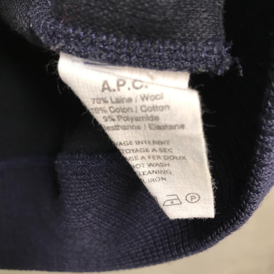 APC 아페쎄 카라 니트 M 상품이미지6