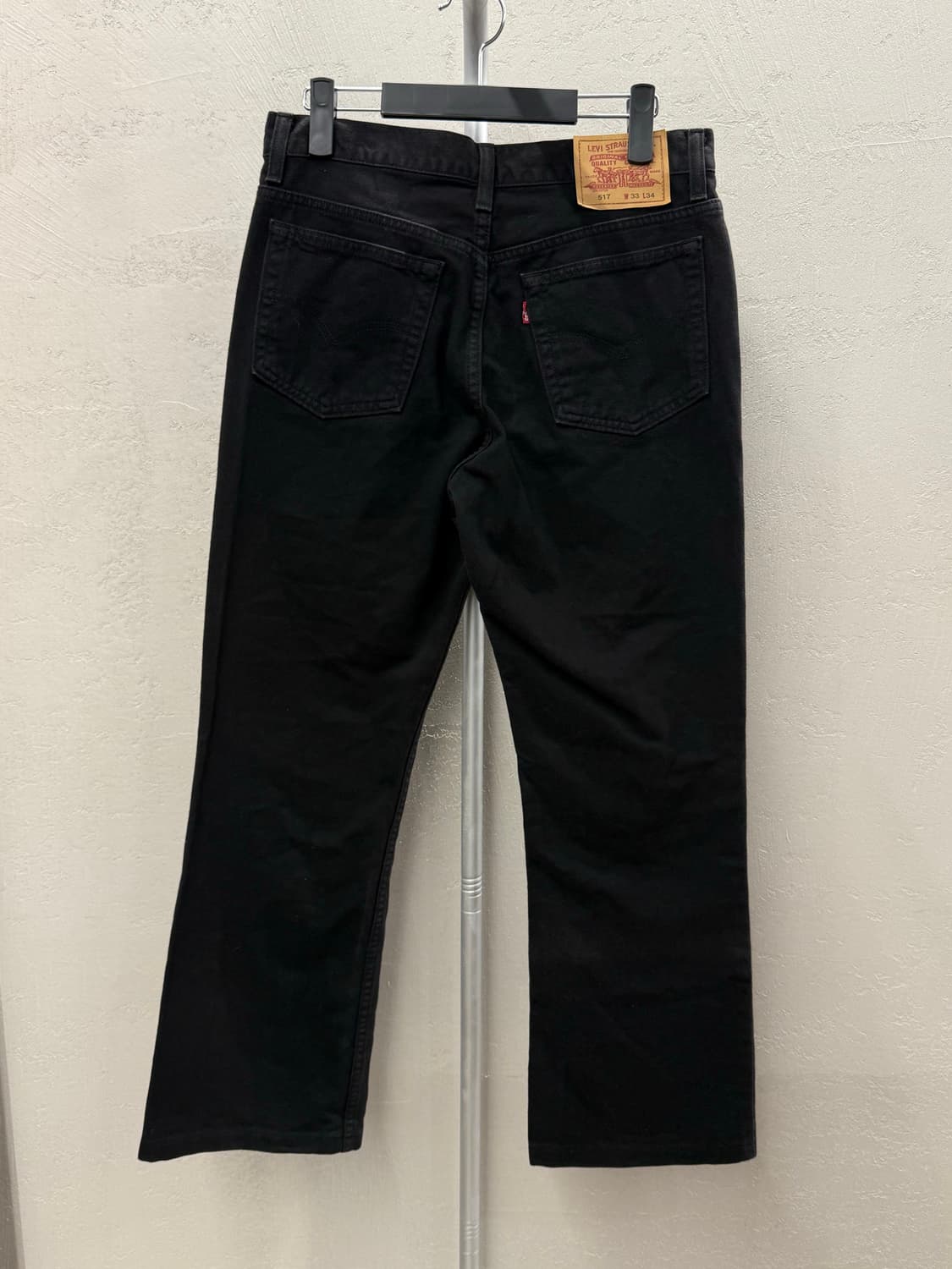 LEVI’S 리바이스 517 블랙 데님 팬츠 33 상품이미지4