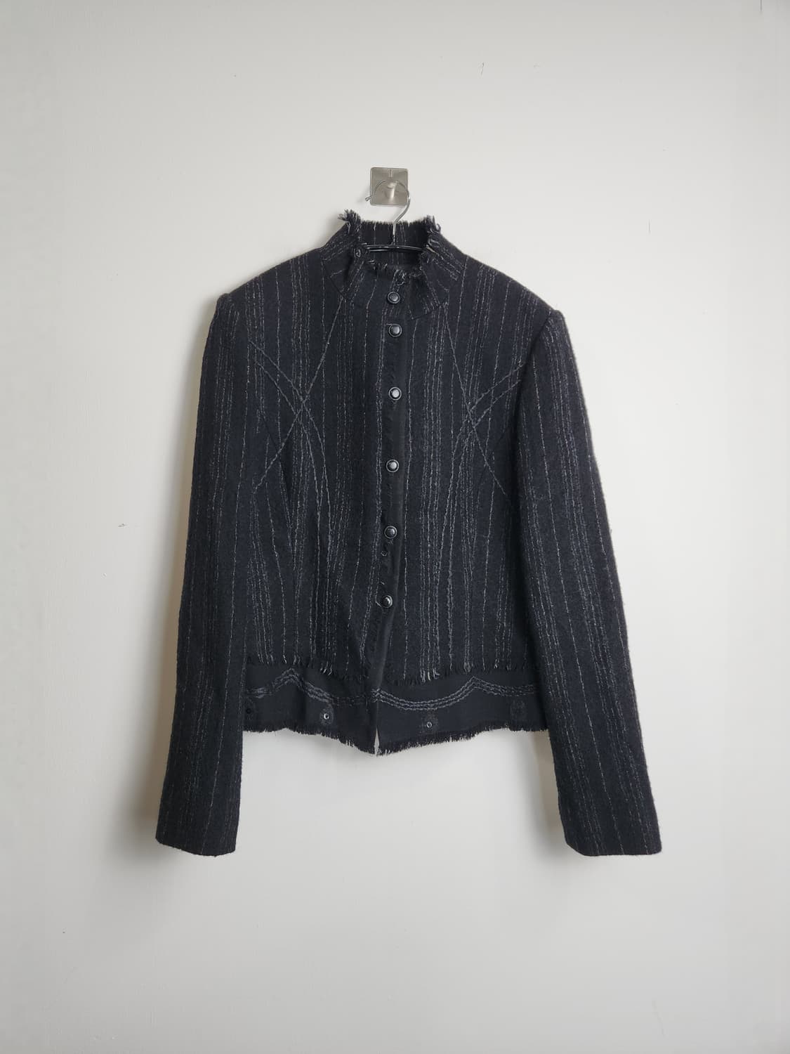 라인 수술 울 자켓 상품이미지8