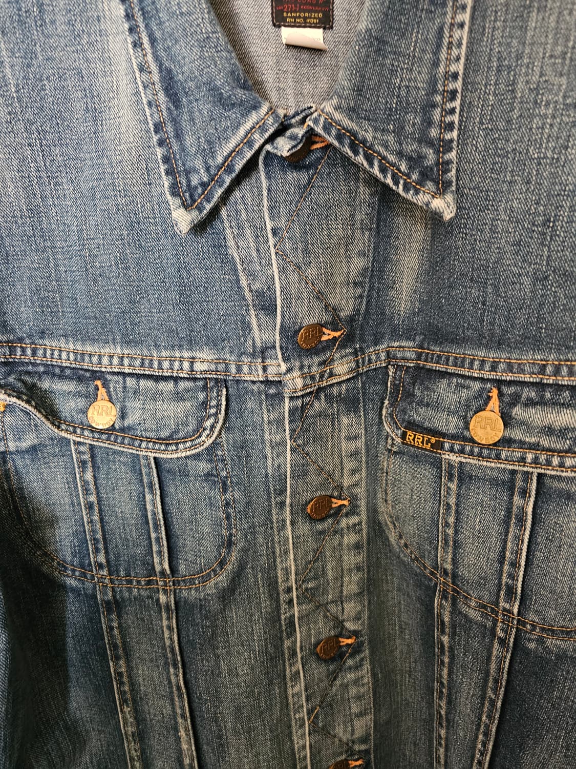 RRL 더블알엘 lot 271 리랜드 데님자켓 XL 상품이미지3