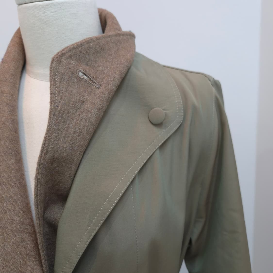 울혼방 탈부착 안감 벨트코트 롱코트 상품이미지3