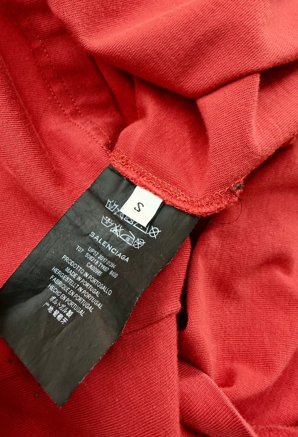 S/ 발렌시아가 루즈 포켓 백로고 반팔 상품이미지9