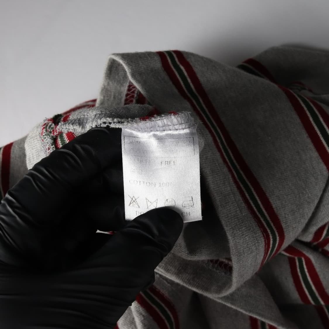 스컬프터 SSS 로고 스트라이프 크롭 긴팔 티셔츠 상품이미지6