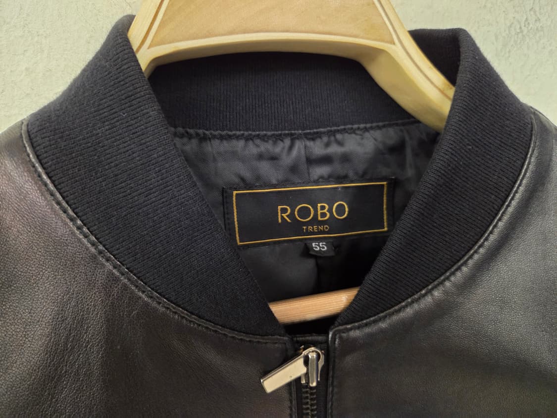 ROBO TREND 여성 가죽 블루종 자켓 상품이미지2