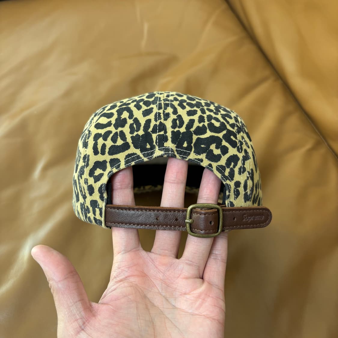 Supreme 슈프림 23fw 워시드 레오파드 캠프캡 모자 Leopard 상품이미지7