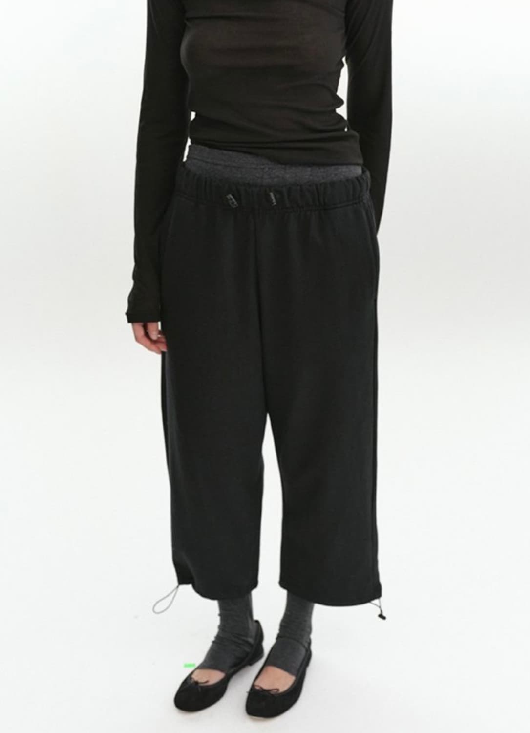 Repos Cropped joggers black s  상품이미지2
