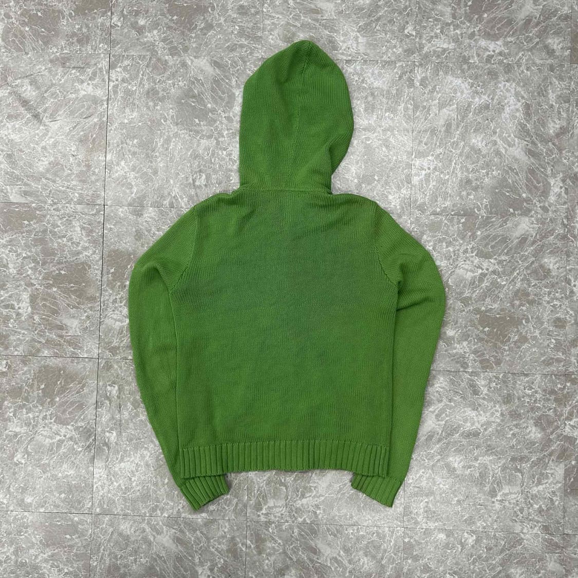 폴로 랄프로렌 핀터깔 코튼 니트 러블리힙 걸즈 후드집업 희귀져지(M) 상품이미지3