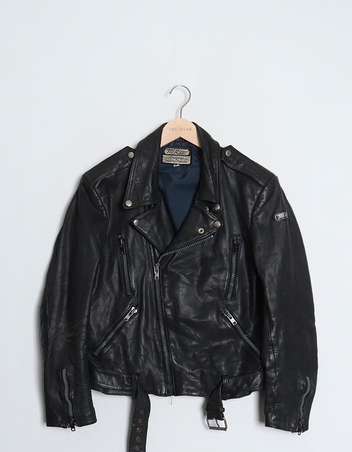 90's Top Rider Leather Rider Jacket 상품이미지1
