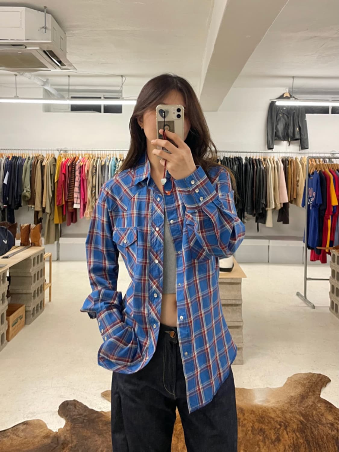 WRANGLER check western shirts 상품이미지1