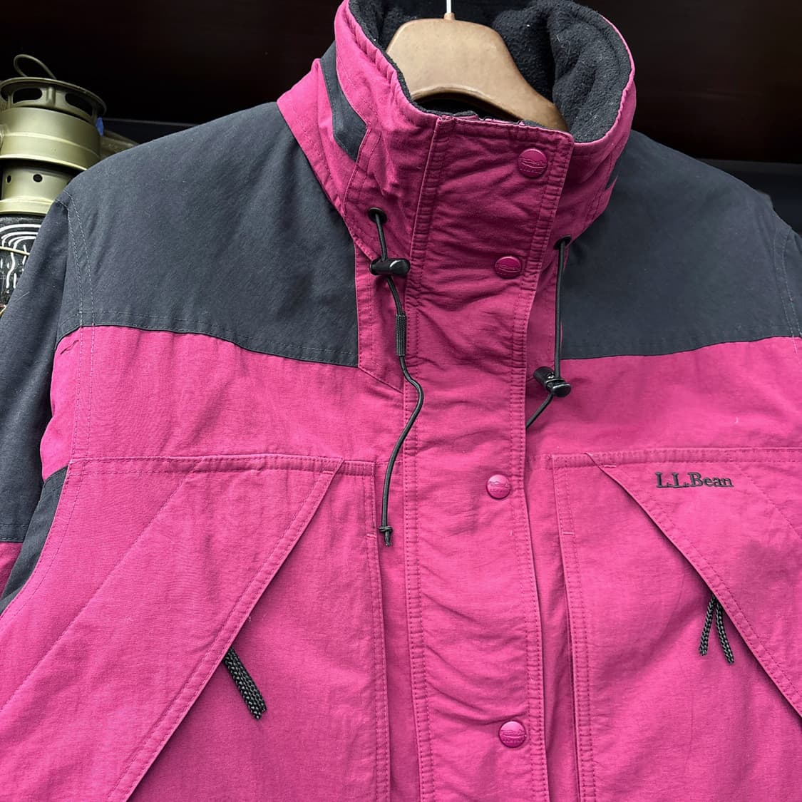 90s 우먼스 엘엘빈 플럼 미드 코튼 마운틴 파카 N166 상품이미지3