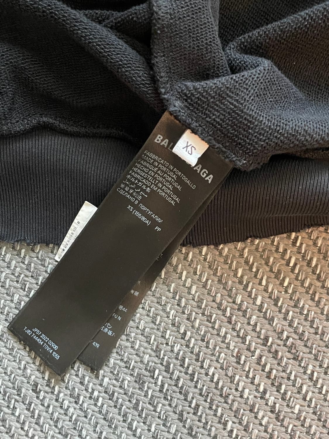 발렌시아가 머드 이펙트 오버사이즈 후드집업 상품이미지9