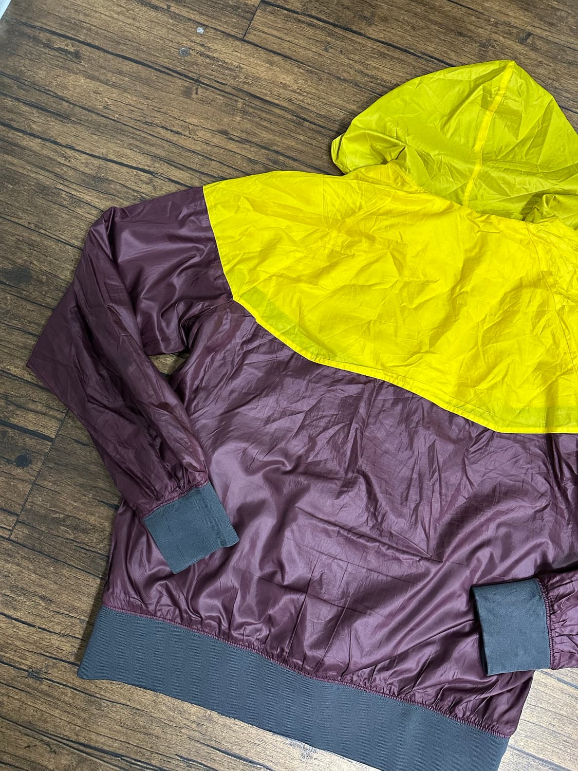 나이키 옐로우/버건디 바람막이 올드스쿨 185/100A 상품이미지6