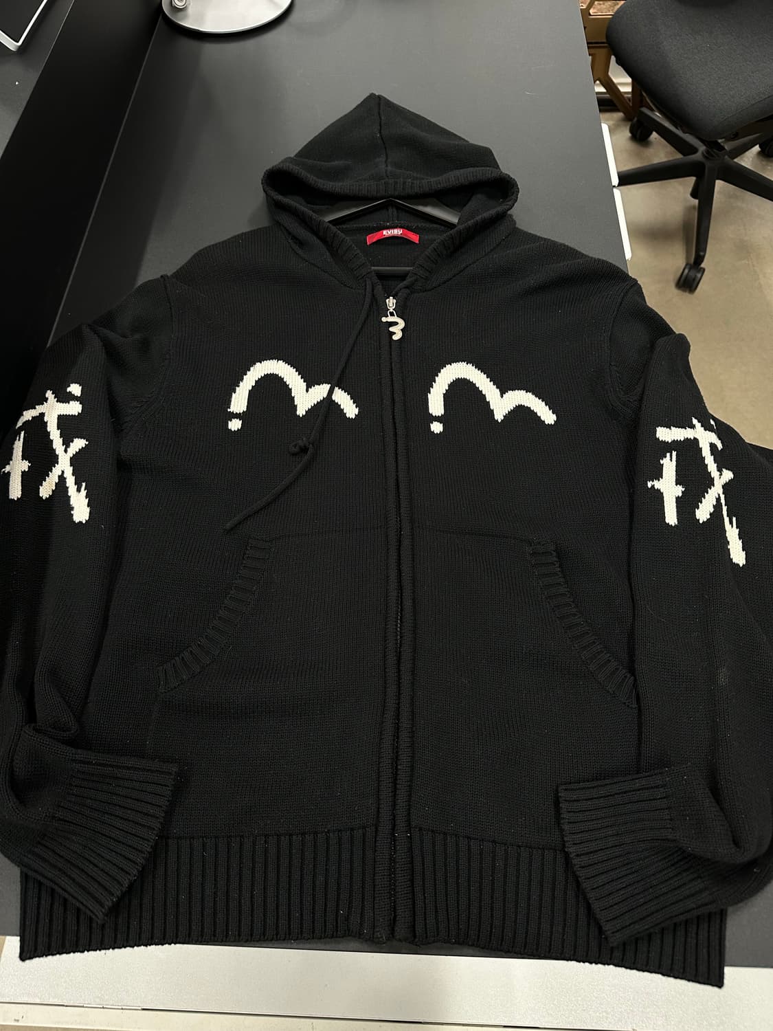 에비수 90s 다이콕 니트 후드집업 상품이미지4