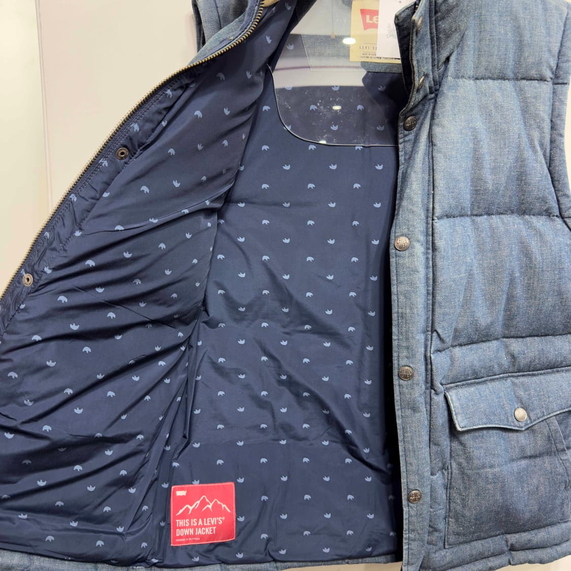 리바이스 데님 구스다운 베스트 조끼 상품이미지5