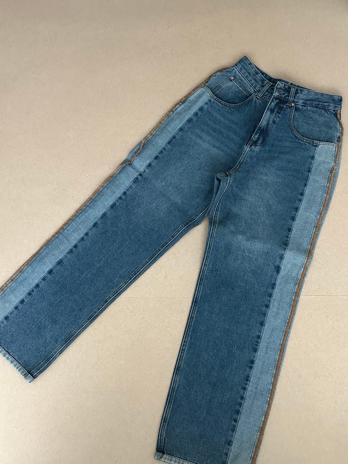 ADD 어글리 롱 와이드 데님 블루 상품이미지2