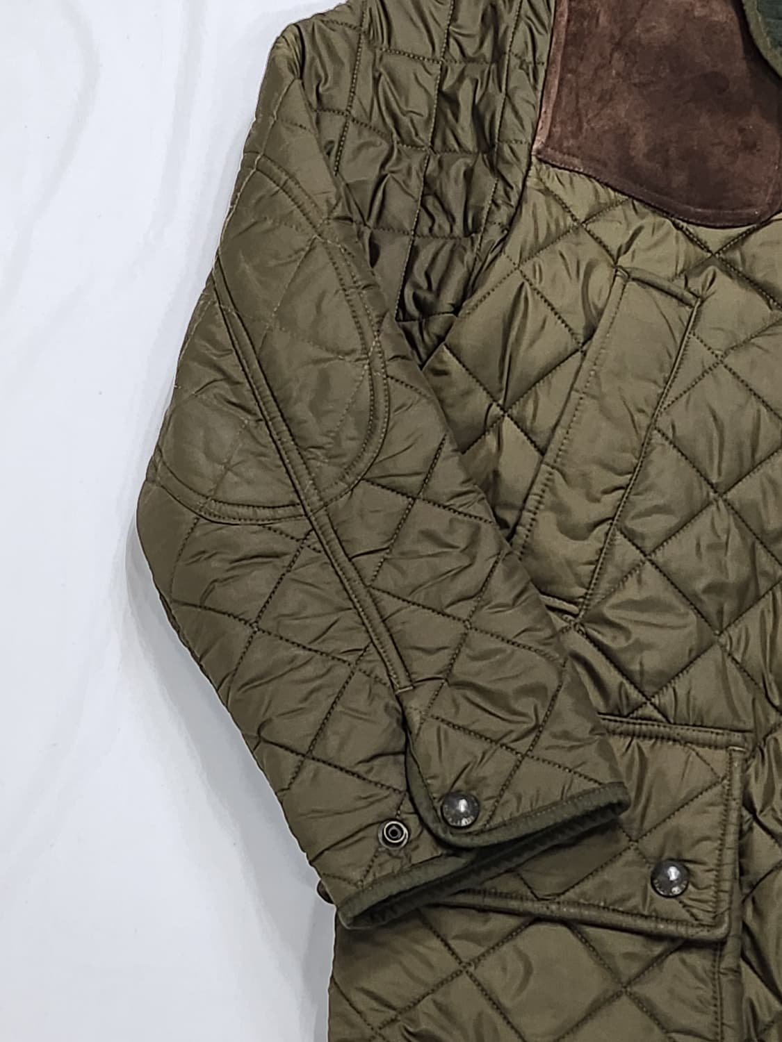 폴로 랄프 로렘 퀄팅 클래식 스웨이드 캠튼 점퍼 상품이미지7