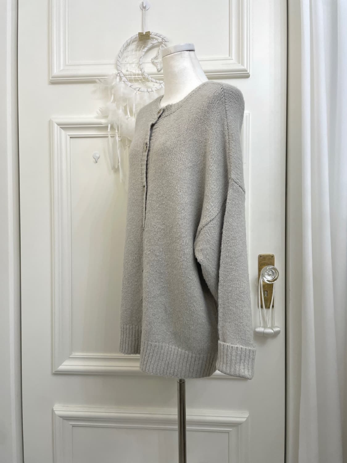 ash gray warm loose cardiagn(size-M) 상품이미지2