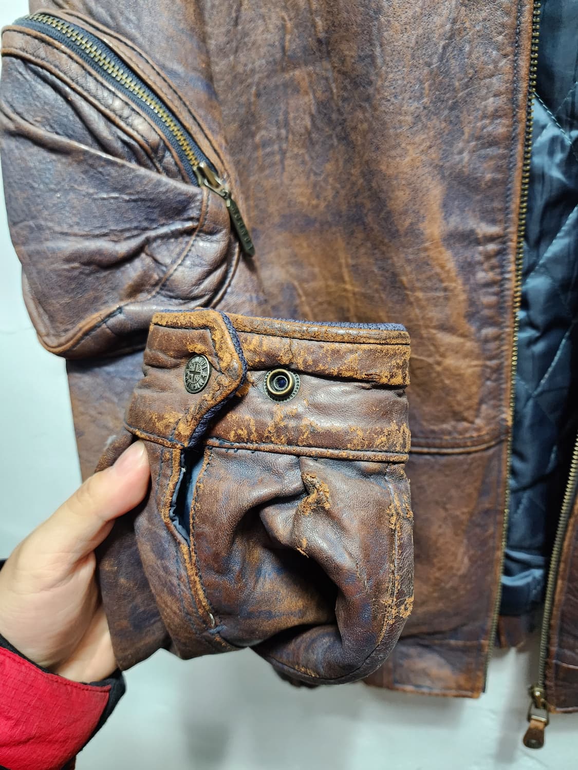 미치코런던 빈티지 양가죽 봄버자켓  상품이미지3