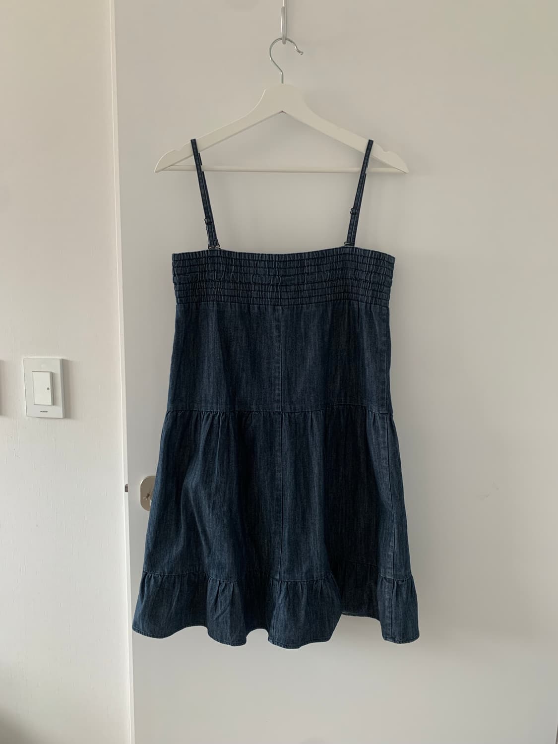 리본 데님 원피스 상품이미지5