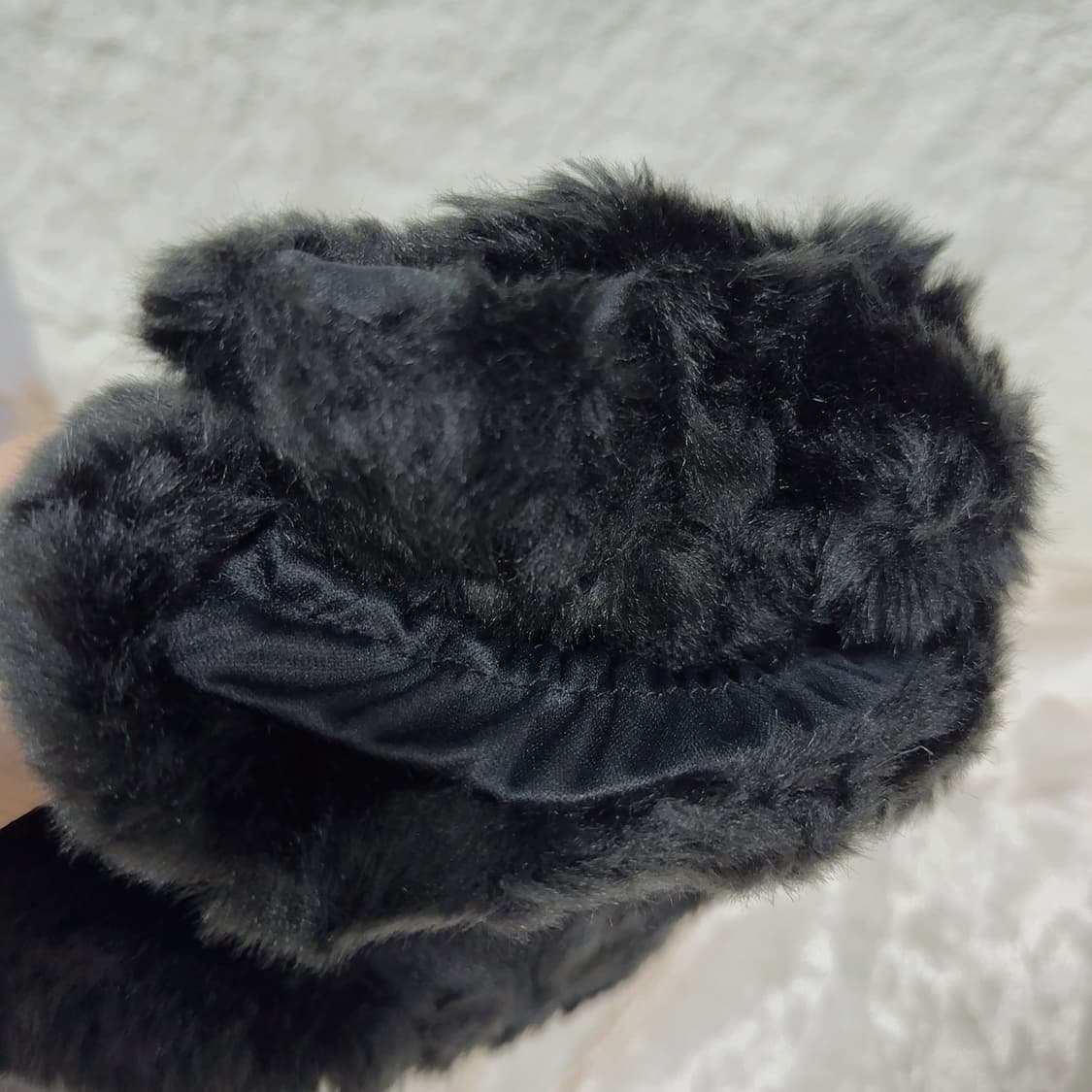 빈티지 블랙 퍼 발토시 레그워머 상품이미지2