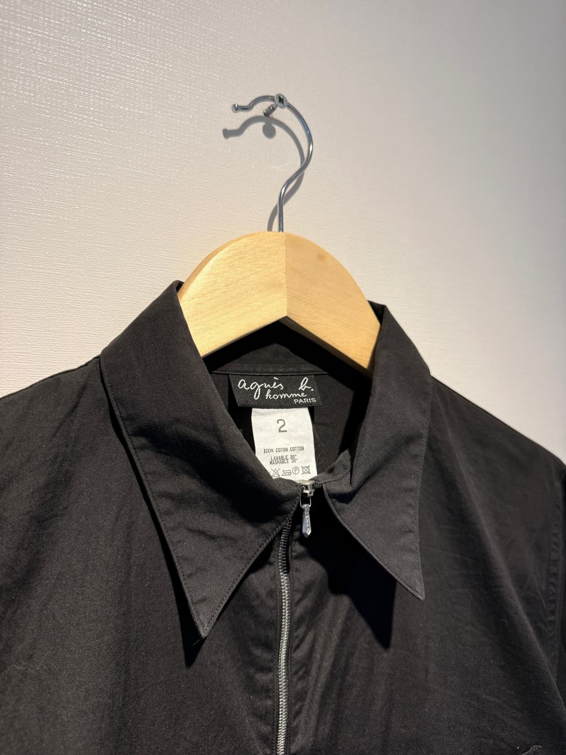 90s Zip-up Cotton Shirt 상품이미지2