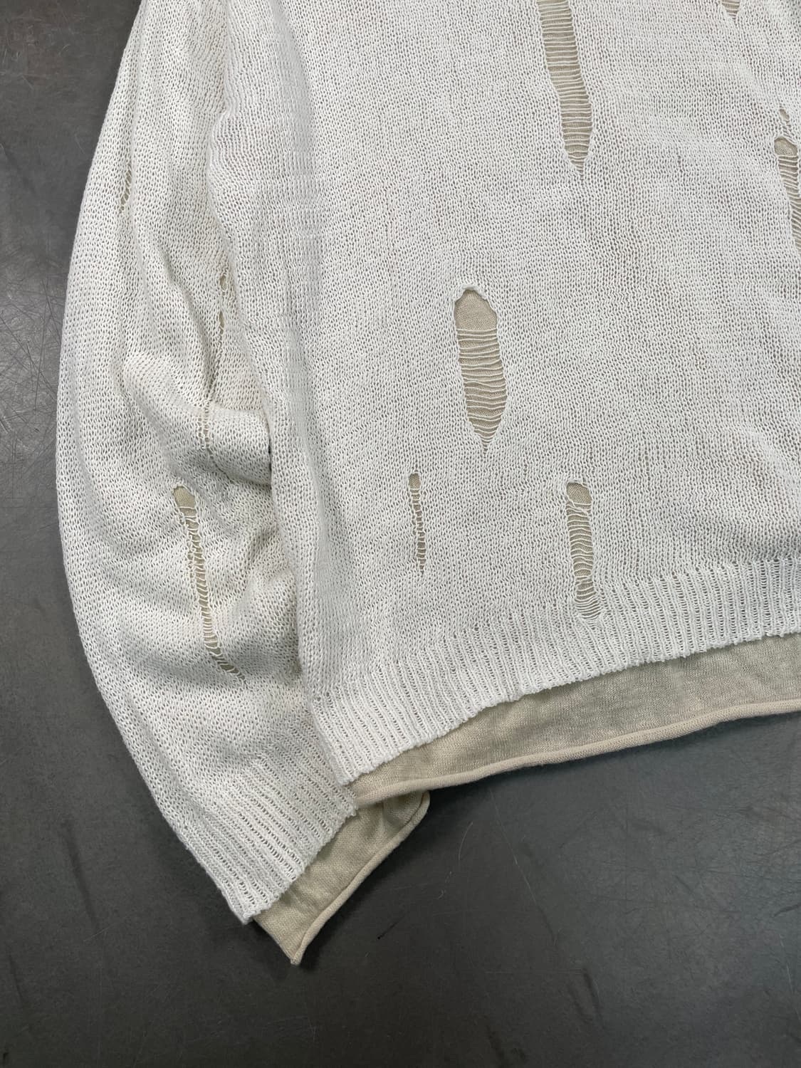 마뗑킴 레이어 그런지 니트 가디건 상품이미지7