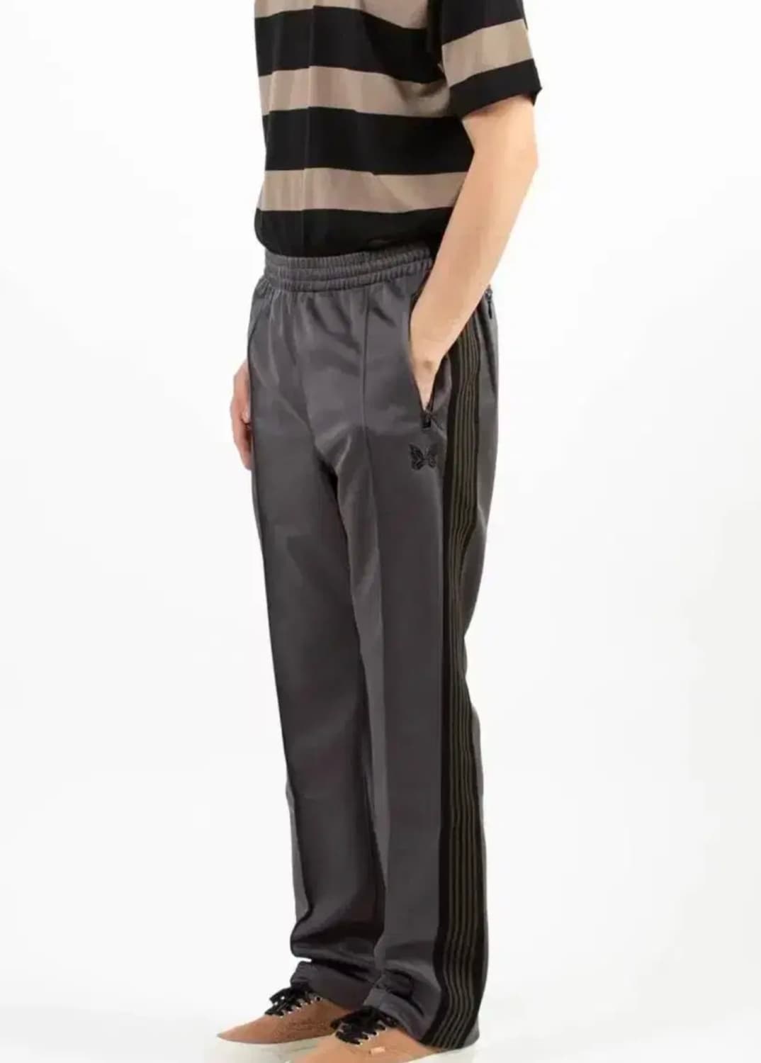 니들스 X 스컬프스토어 내로우 트랙팬츠 차콜 m 상품이미지1