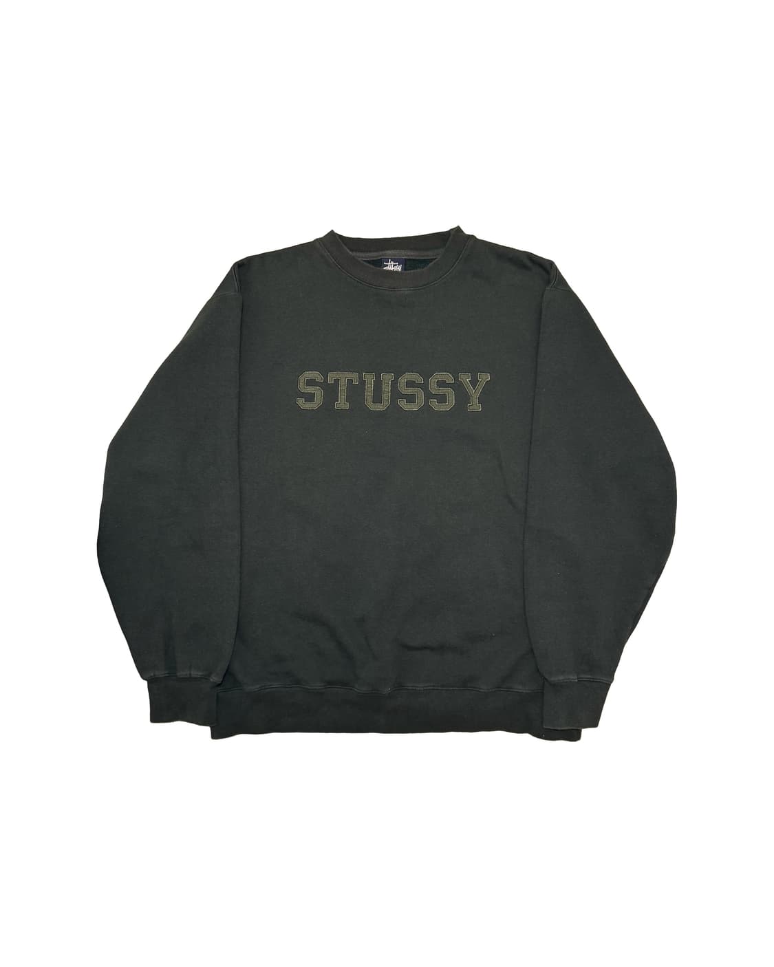 90‘s 올드 스투시 칼리지 스웻 크루넥 상품이미지1