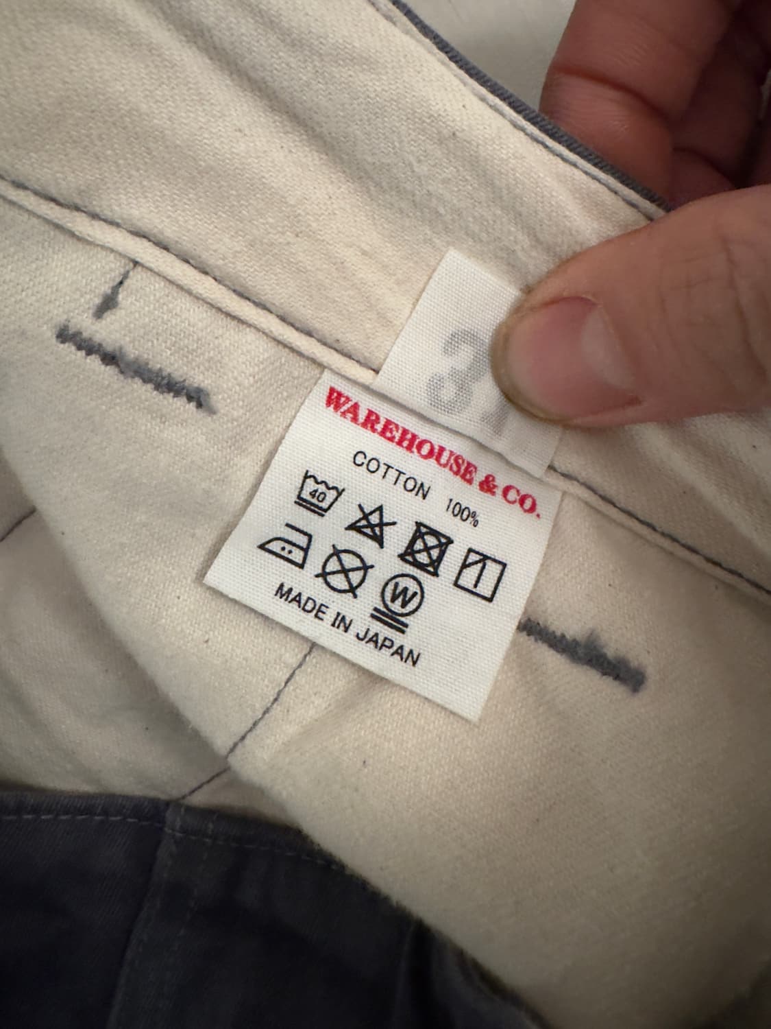 WAREHOUSE Lot 1082 B.Grey Chinoes 상품이미지3