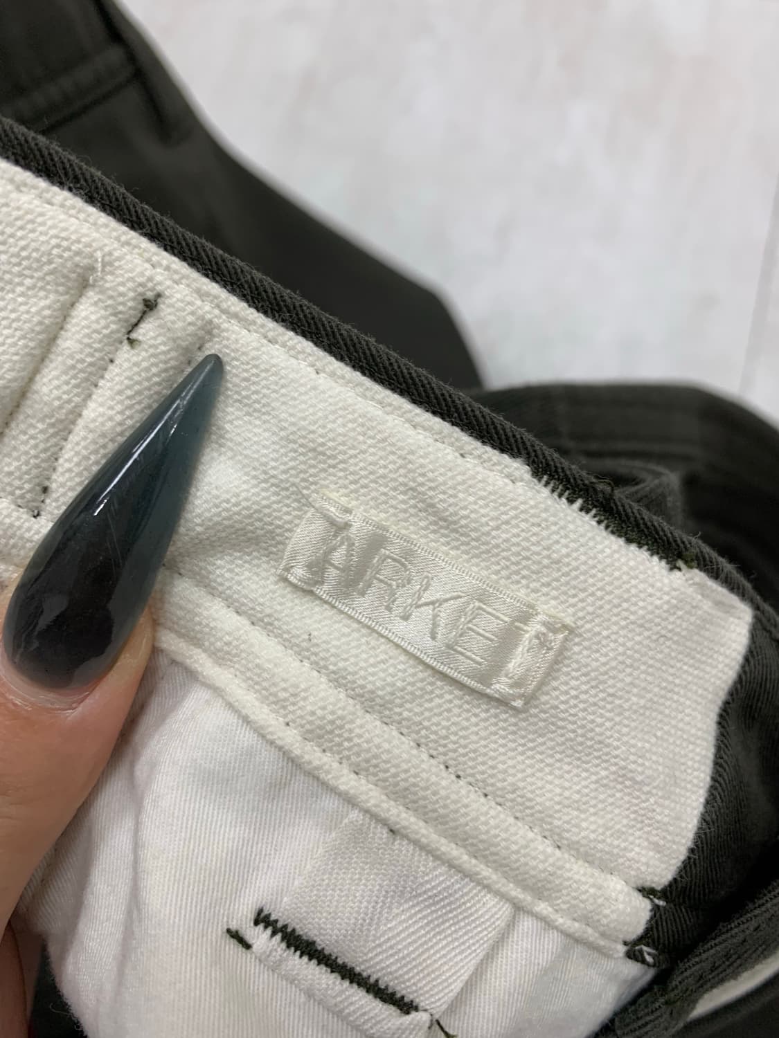 Arke 딥카키 코튼 팬츠 #445 상품이미지4