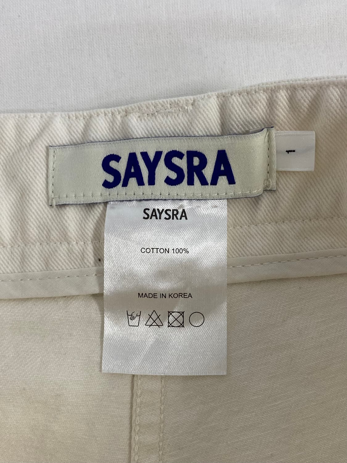 SAYSRA 세이스라 아이보리 면바지 1 상품이미지4