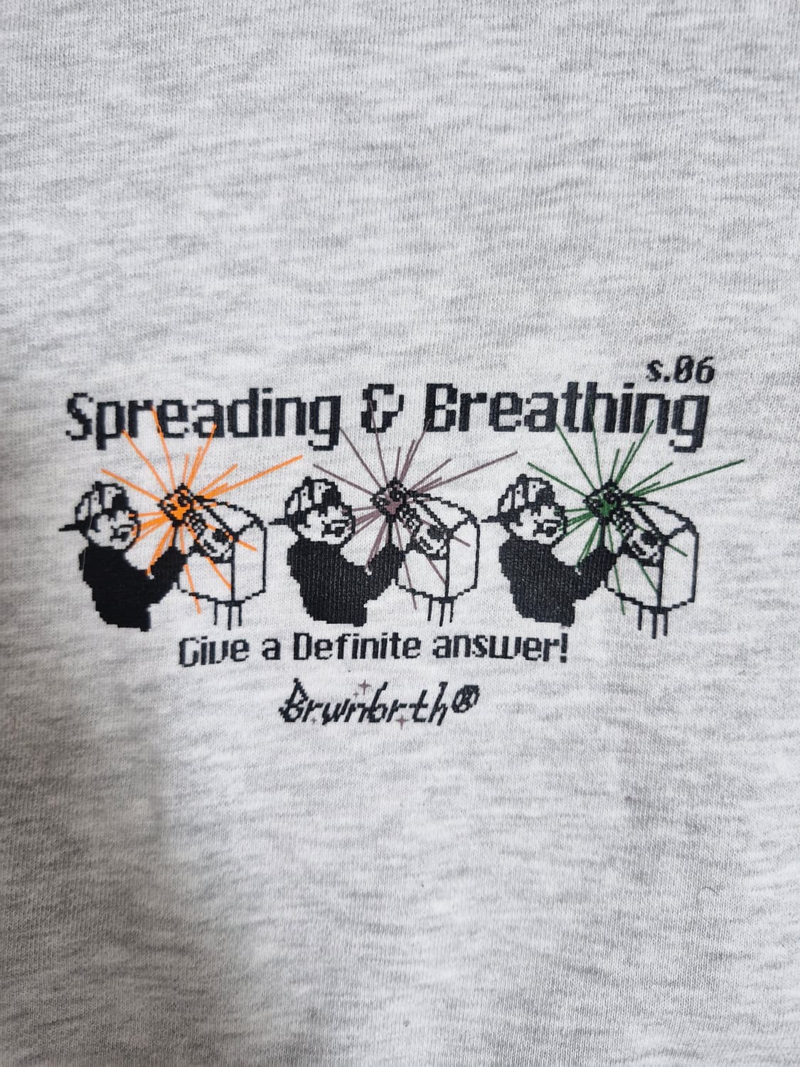 브라운브레스 캐릭터로고 맨투맨 오트밀 M 상품이미지2