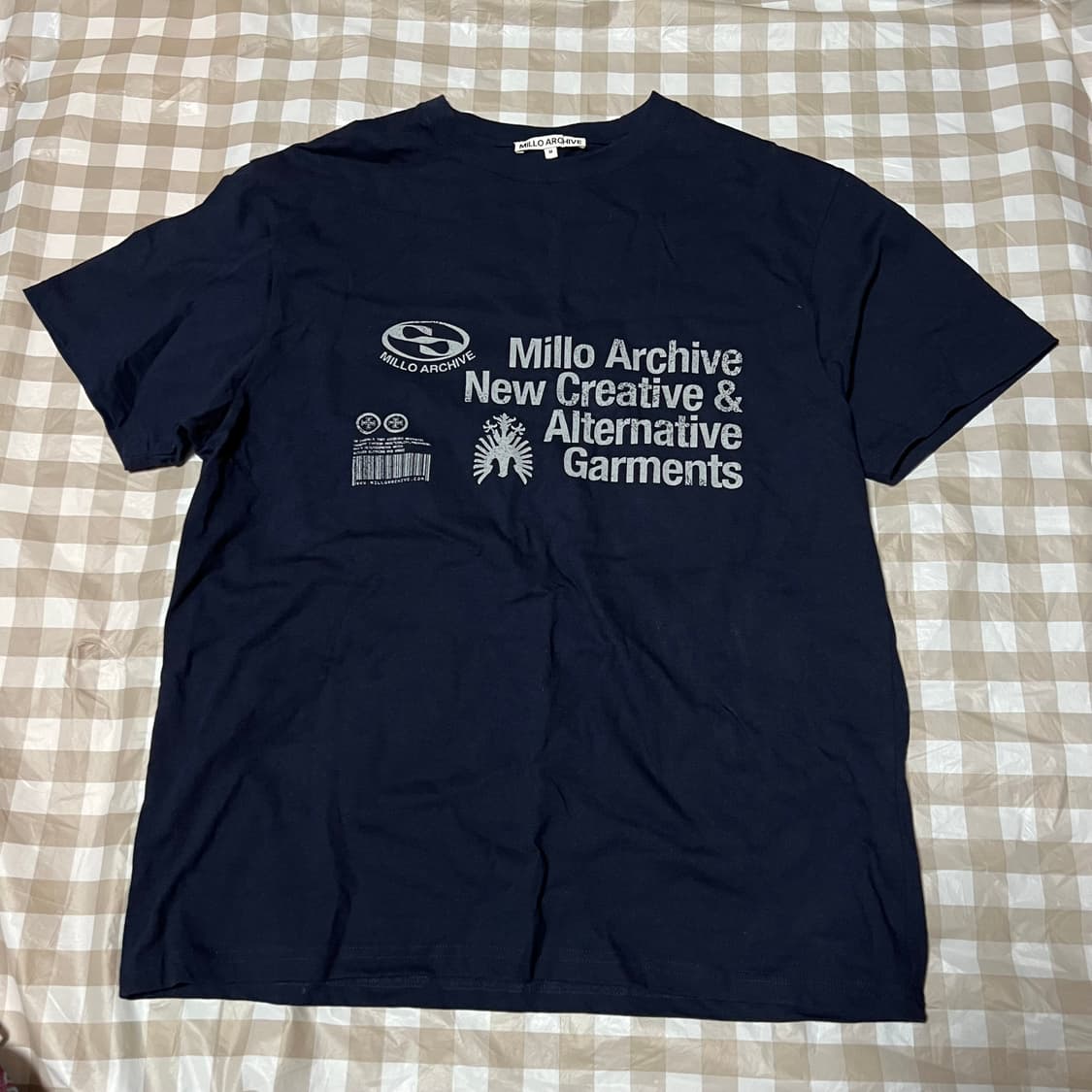 밀로 아카이브 반팔 네이비 M 곤색 반팔티 여름 빈티지 상품이미지1