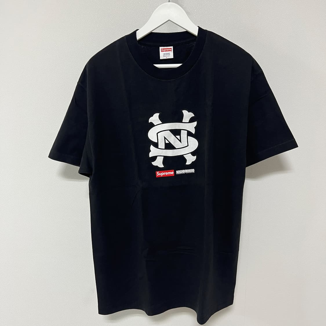 슈프림 07AW 네이버후드 NS로고 티셔츠 블랙 상품이미지3