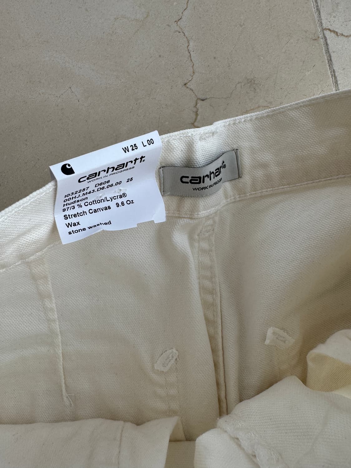 칼하트 윕 Carhartt Wip 스톤 워시드 와이드 팬츠 화이트 25  상품이미지3