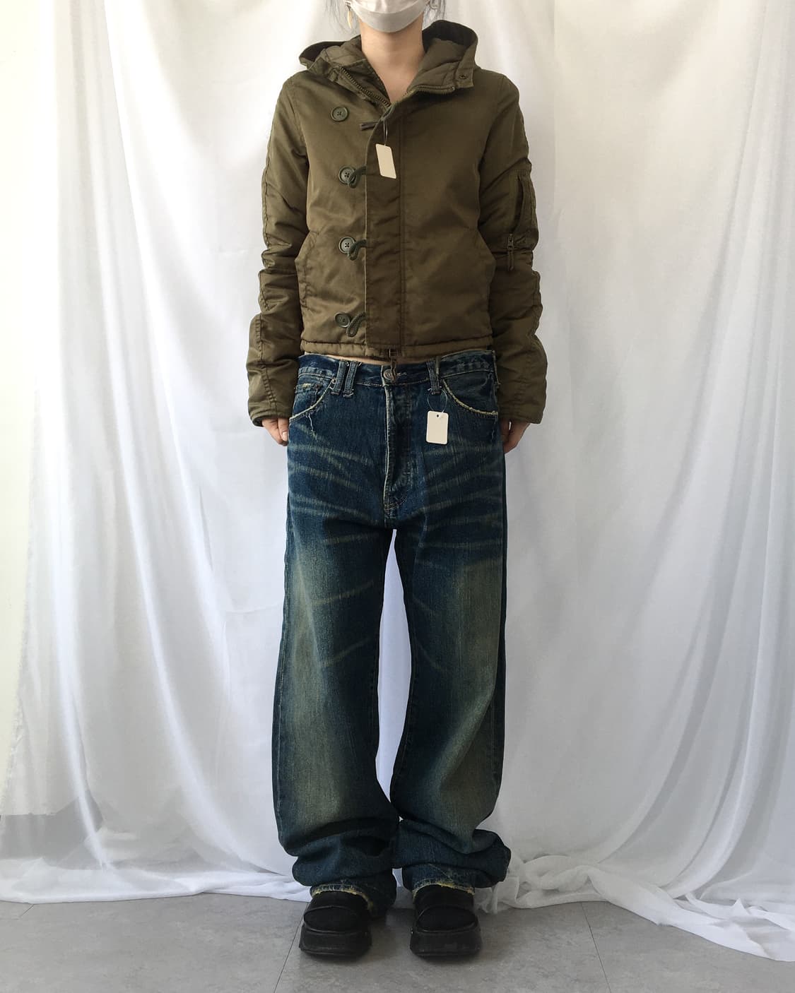 Military hood khaki jumper 상품이미지4