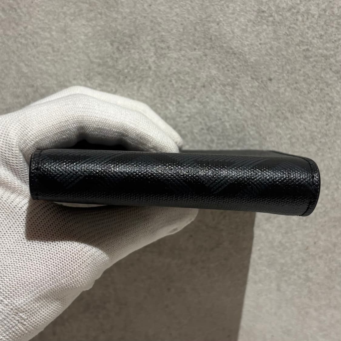 S OS사이즈 디올 CD 다이아 3단 반지갑 블랙 상품이미지3