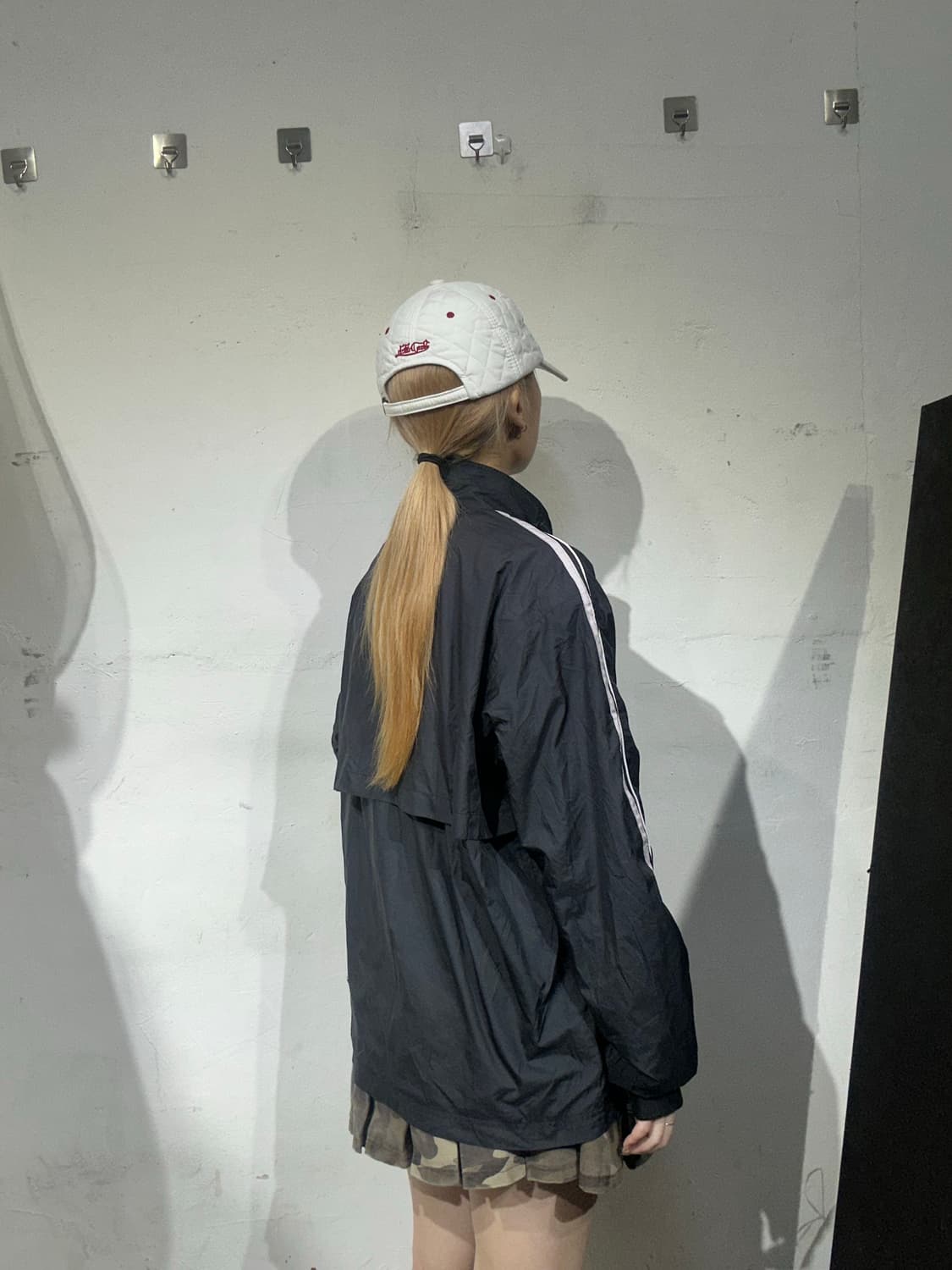 나이키 00s 블랙 올드스쿨 사이드 라인 오버핏 바람막이 자켓 M 상품이미지3