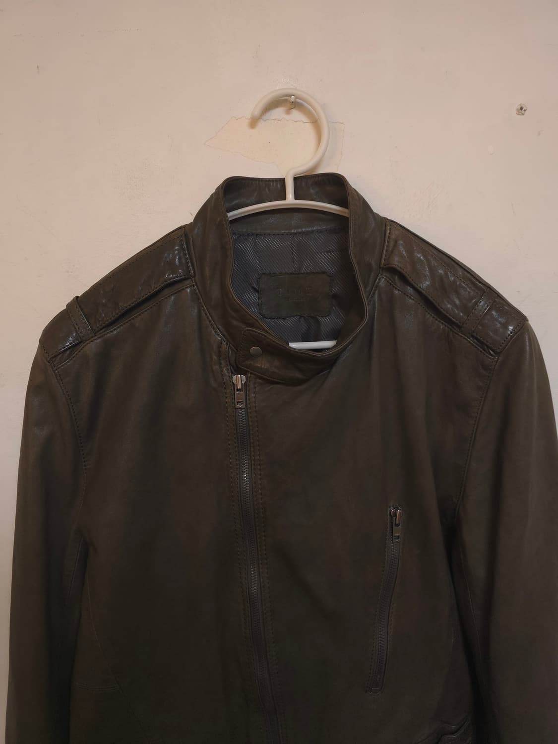 타임 옴므 브라운 양가죽 라이더 자켓 95 상품이미지4