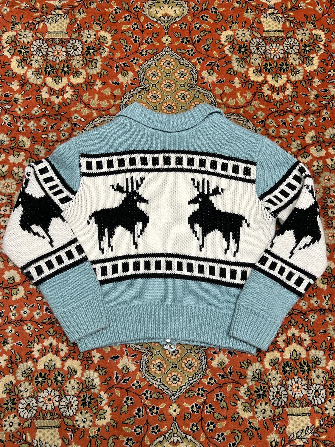 [FREE] 파르티멘토 스카이블루 니트 투웨이 집업 상품이미지4